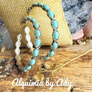 Turquoise Hoop Earrings